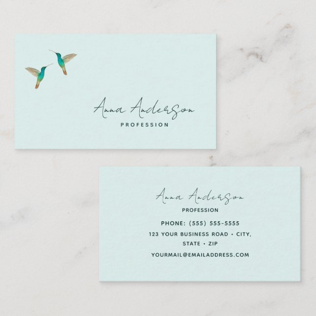 Hummingbird Business Card (Front/Back)
