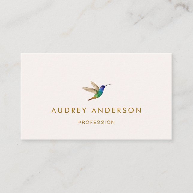 Hummingbird Business Card (Front)
