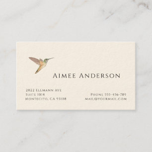 Hummingbird Business Card