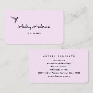 Hummingbird Business Card
