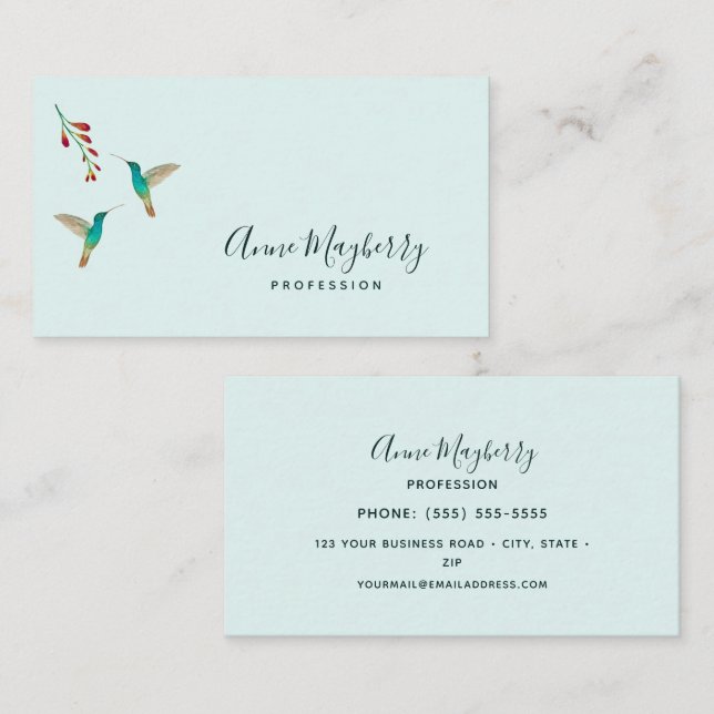 Hummingbird Business Card (Front/Back)