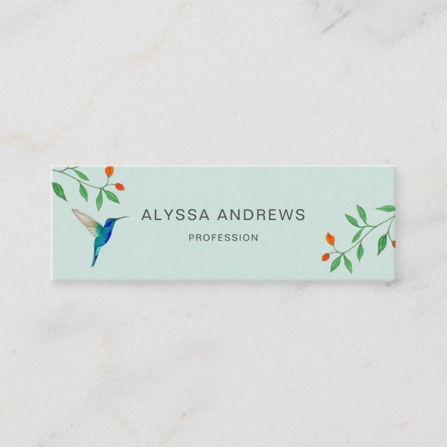 Hummingbird  Business Card (Front)