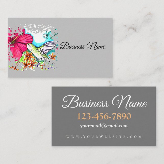 Hummingbird Business Card (Front/Back)