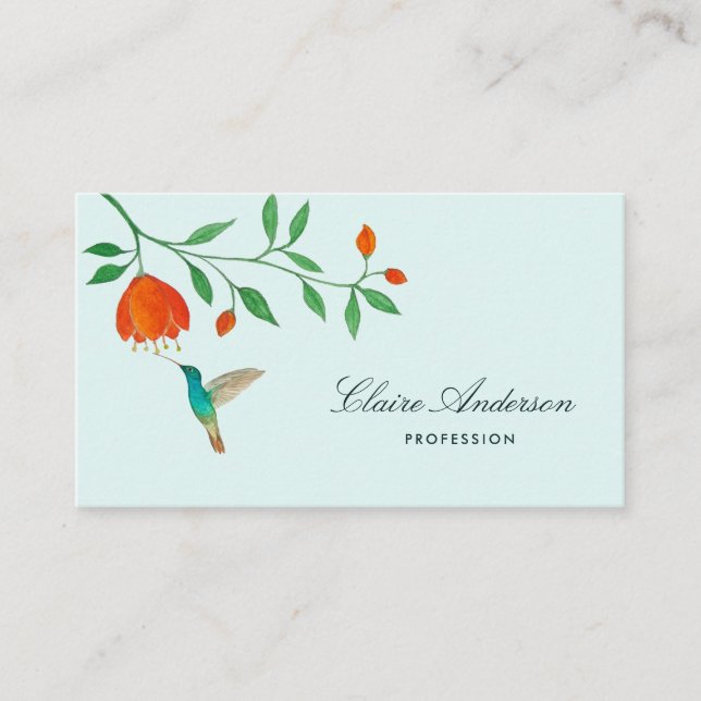 Hummingbird Business Card (Front)
