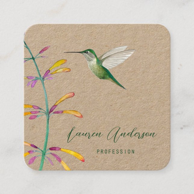 Hummingbird Business Card (Front)