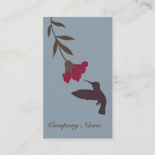 Hummingbird Business Card (Blue)