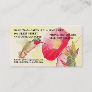 HUMMINGBIRD BUSINESS CARDS ~ MAKE A STATEMENT!