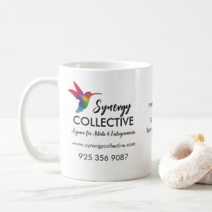 Hummingbird Business Logo White Coffee Mug