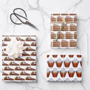 Hummingbird Cake Pecan Pie Butterscotch Pudding Wrapping Paper Sheet