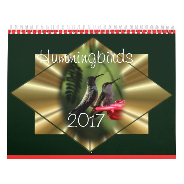Hummingbird Calendar 2017- change year as needed (Cover)