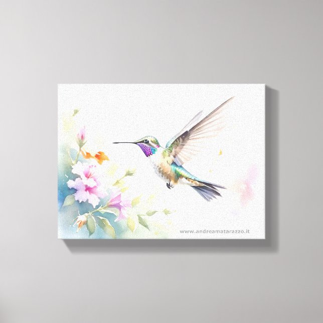 Hummingbird Canvas Print (Front)