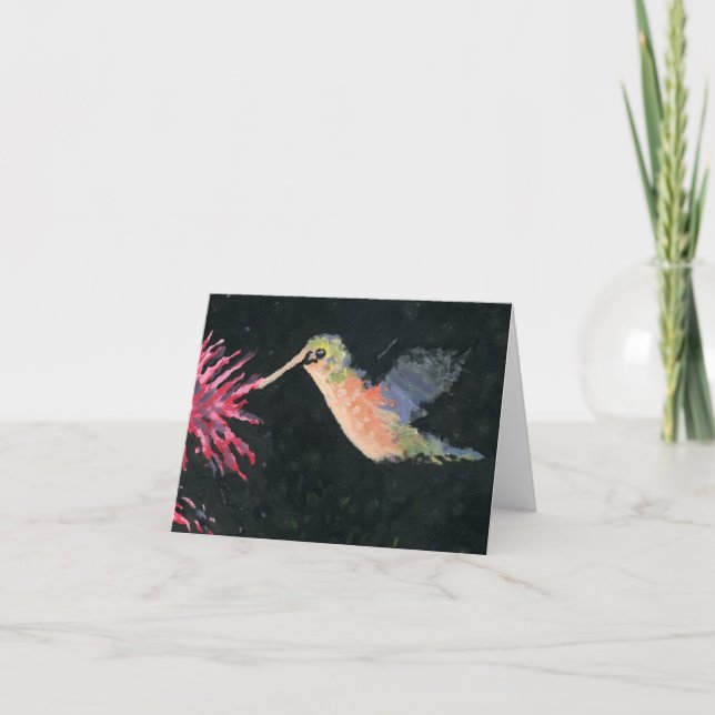 hummingbird card (Front)