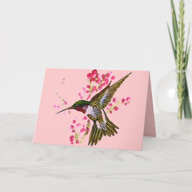 Hummingbird card (Front)