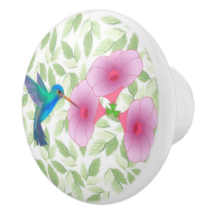 Hummingbird Ceramic Knob