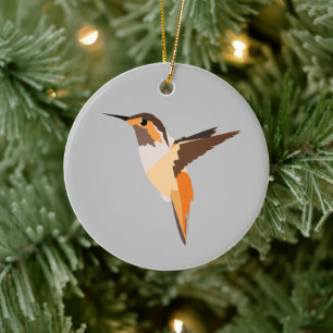 hummingbird Ceramic Ornament