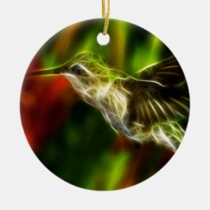 Hummingbird Ceramic Tree Decoration