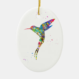 Hummingbird Ceramic Tree Decoration