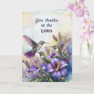 Hummingbird Christian Greeting Card