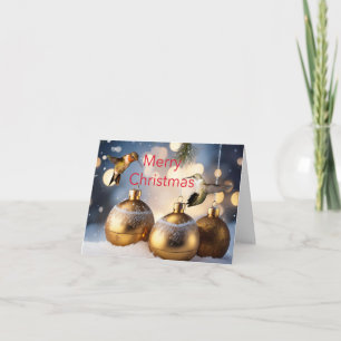 Hummingbird Christmas Card