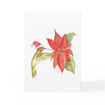 Hummingbird Christmas Card