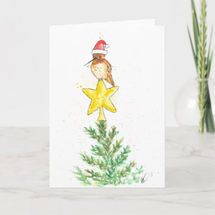 Hummingbird Christmas Card