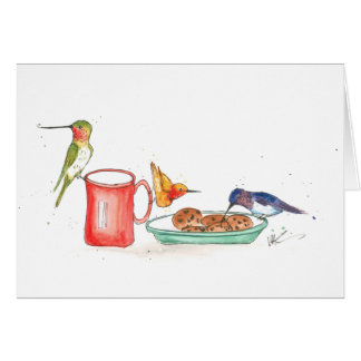 Hummingbird Christmas Card
