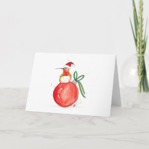 Hummingbird Christmas Card