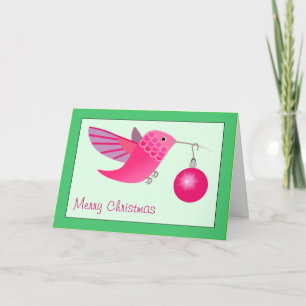 Hummingbird Christmas Card