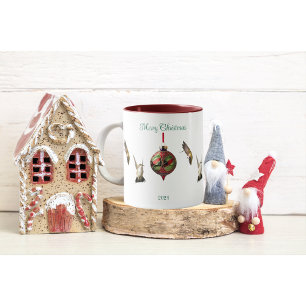 Hummingbird Christmas Coffee Cup