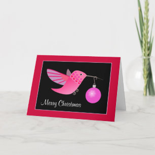 Hummingbird Christmas Holiday Card