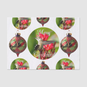 Hummingbird Christmas Tissue Paper