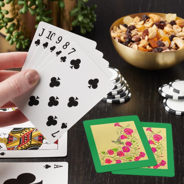 Hummingbird Classic Playing Cards (In Situ)