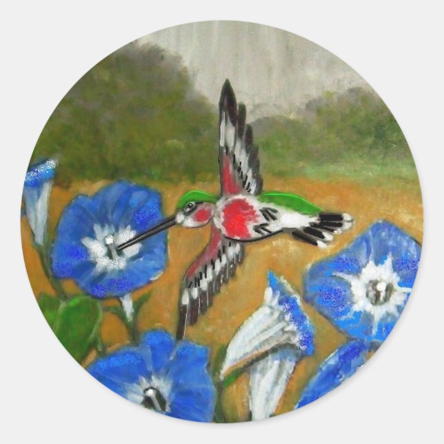 Hummingbird Classic Round Sticker (Front)