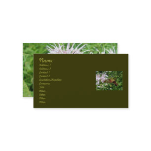 Hummingbird Clear Wing Moth Business Card