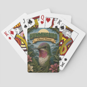Hummingbird Cloud Forest POPCUT Playing Cards