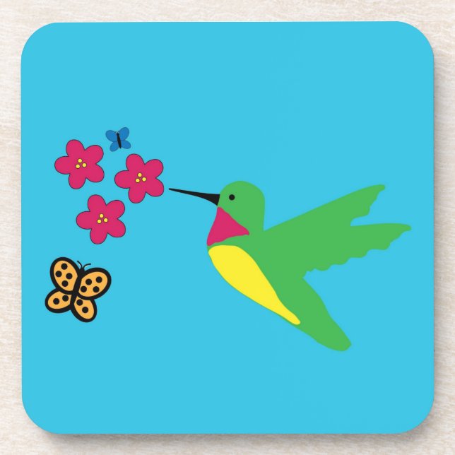 Hummingbird Coaster (Hard Plastic) (Front)