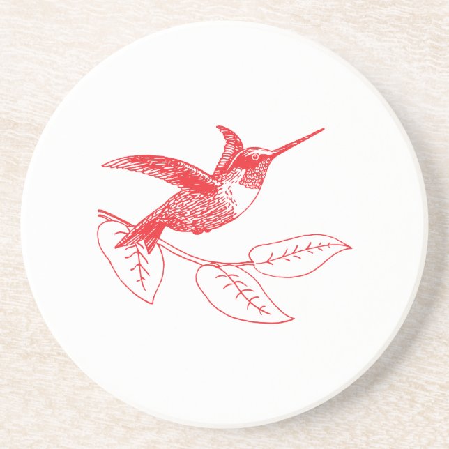 Hummingbird Coffee Mug Coaster (Front)
