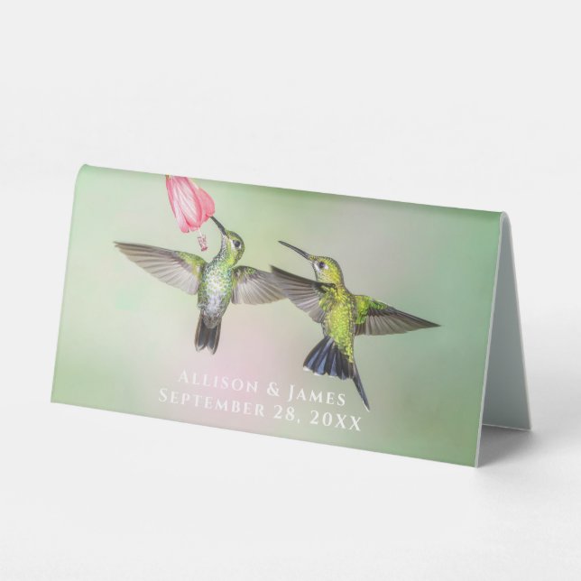 Hummingbird Couple Flying Together Personalised (Front)
