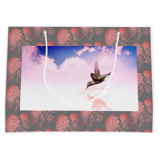 hummingbird custom gift bag (Front)