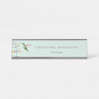 Hummingbird   desk name plate
