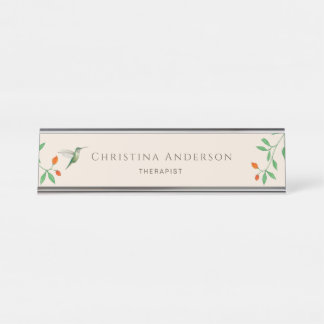 Hummingbird   desk name plate