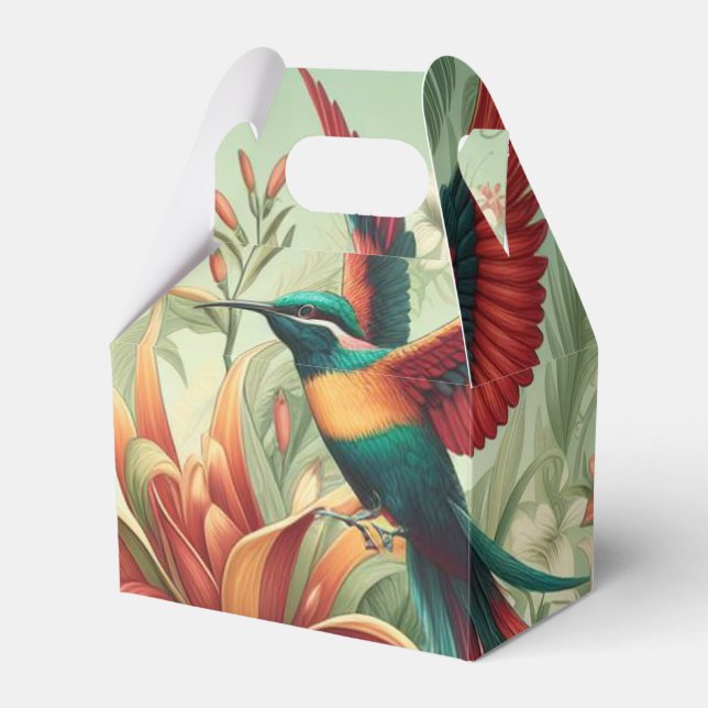 Hummingbird Favour Bag Box (Front Side)