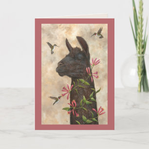 Hummingbird feeder card