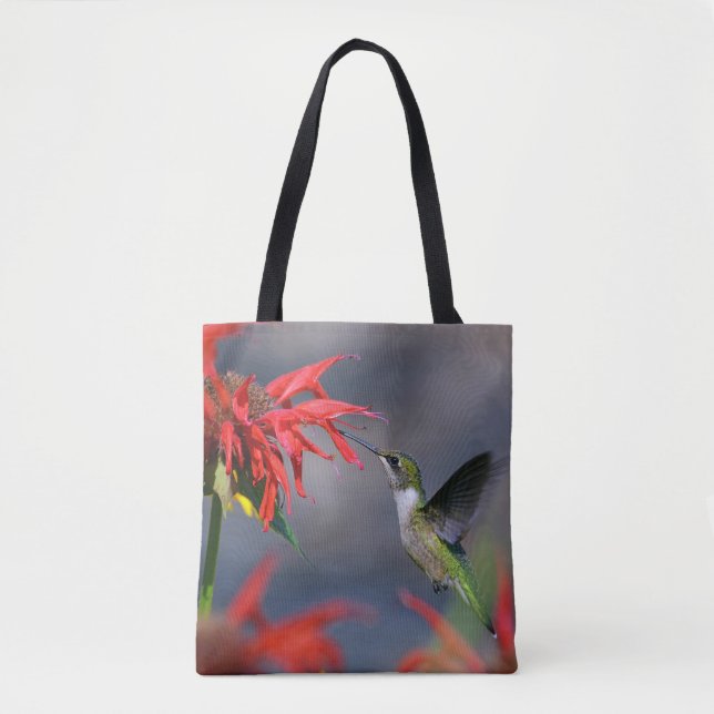 Hummingbird Feeding Tote Bag (Front)