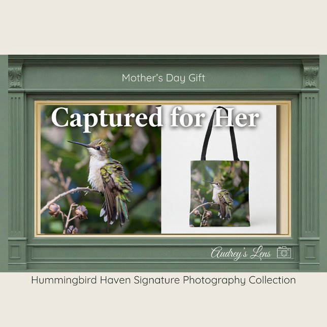 Hummingbird Fine Art Tote Bag Mother's Day Gift (Creator Uploaded)