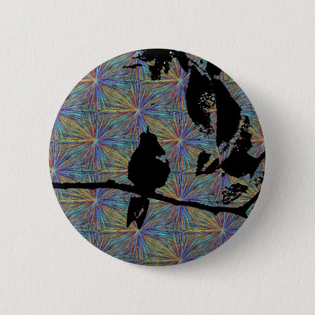Hummingbird Fireworks 6 Cm Round Badge (Front)