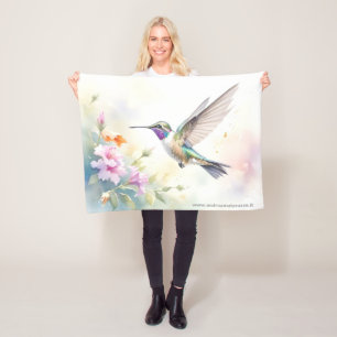 Hummingbird Fleece Blanket