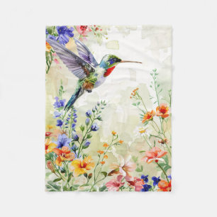 Hummingbird Fleece Blanket