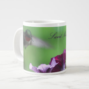Hummingbird Floral Designer Large Coffee Mug