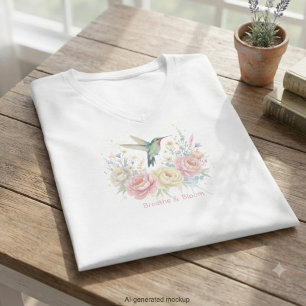 Hummingbird Floral – Mother's Day Gift for her T-Shirt